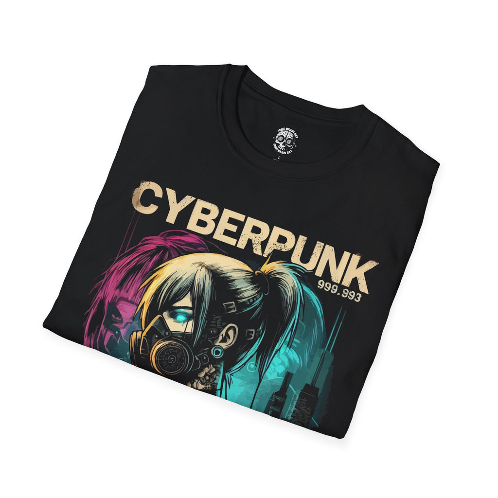 Cyberpunk Anime Girl T-Shirt, Cyberpunk T-Shirt, Futuristic Cyberpunk Anime T-Shirt, Futuristic Cute Robot Girl T-Shirt