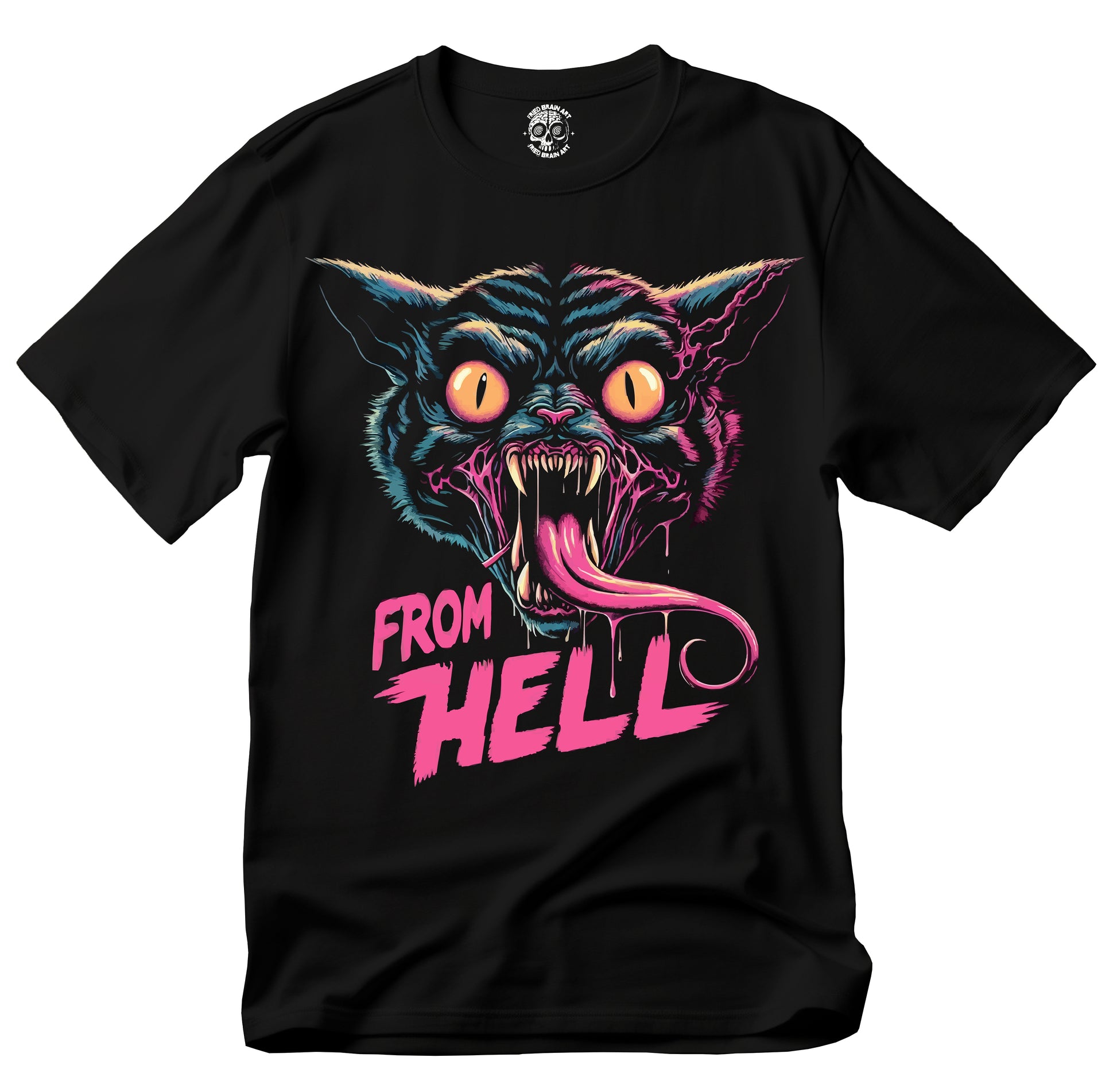 Gothic Cat T-Shirt | From Hell Graphic Tee, Unisex T-Shirt, Halloween Apparel, Gift for Cat Lovers, Edgy Fashion