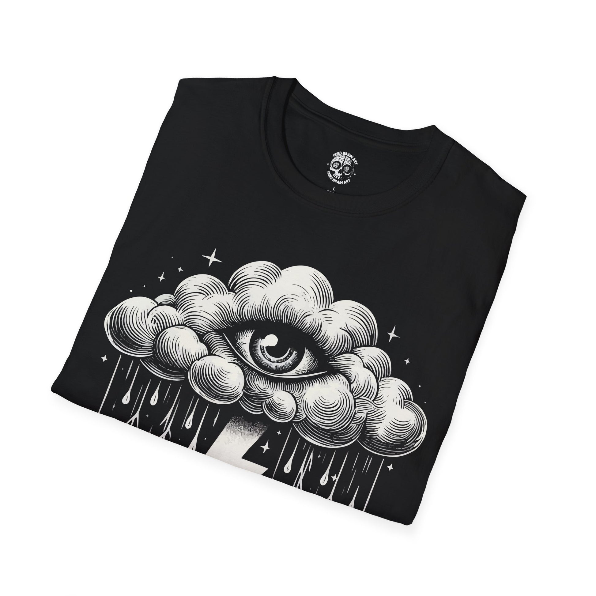 Mystical Eye T-Shirt, Cloud shirt and mystic eye, Unisex Softstyle Tee, Graphic Tee, Casual Wear, Gift for Her, Gift for Him, Unique Art Shirt