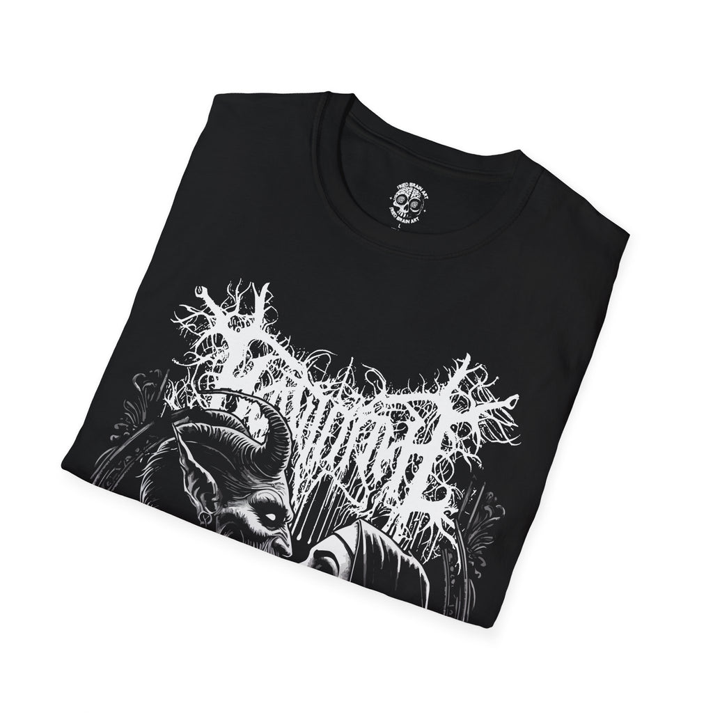 Unholy Nun T- Shirt, Funny Horror Choked Up Unholy Nun Satan Baphomet Gothic T-Shirt, Nun Shirt, Unholy Shirt, Halloween Shirt, Dark nun