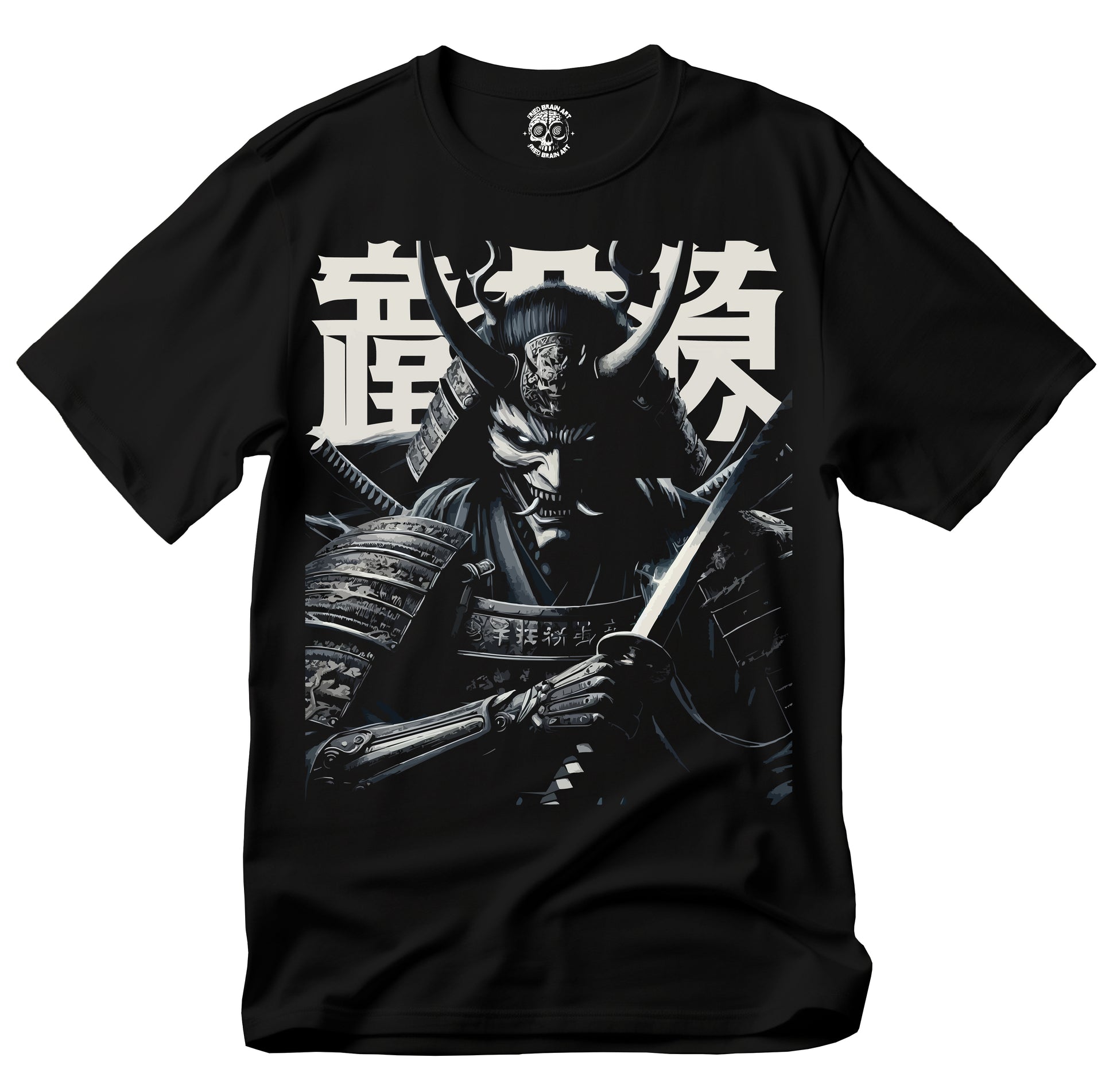 Samurai Graphic Tee, Demon Samurai T-Shirt, Gift for Anime Lovers, Streetwear Essentials, Japanese samurai