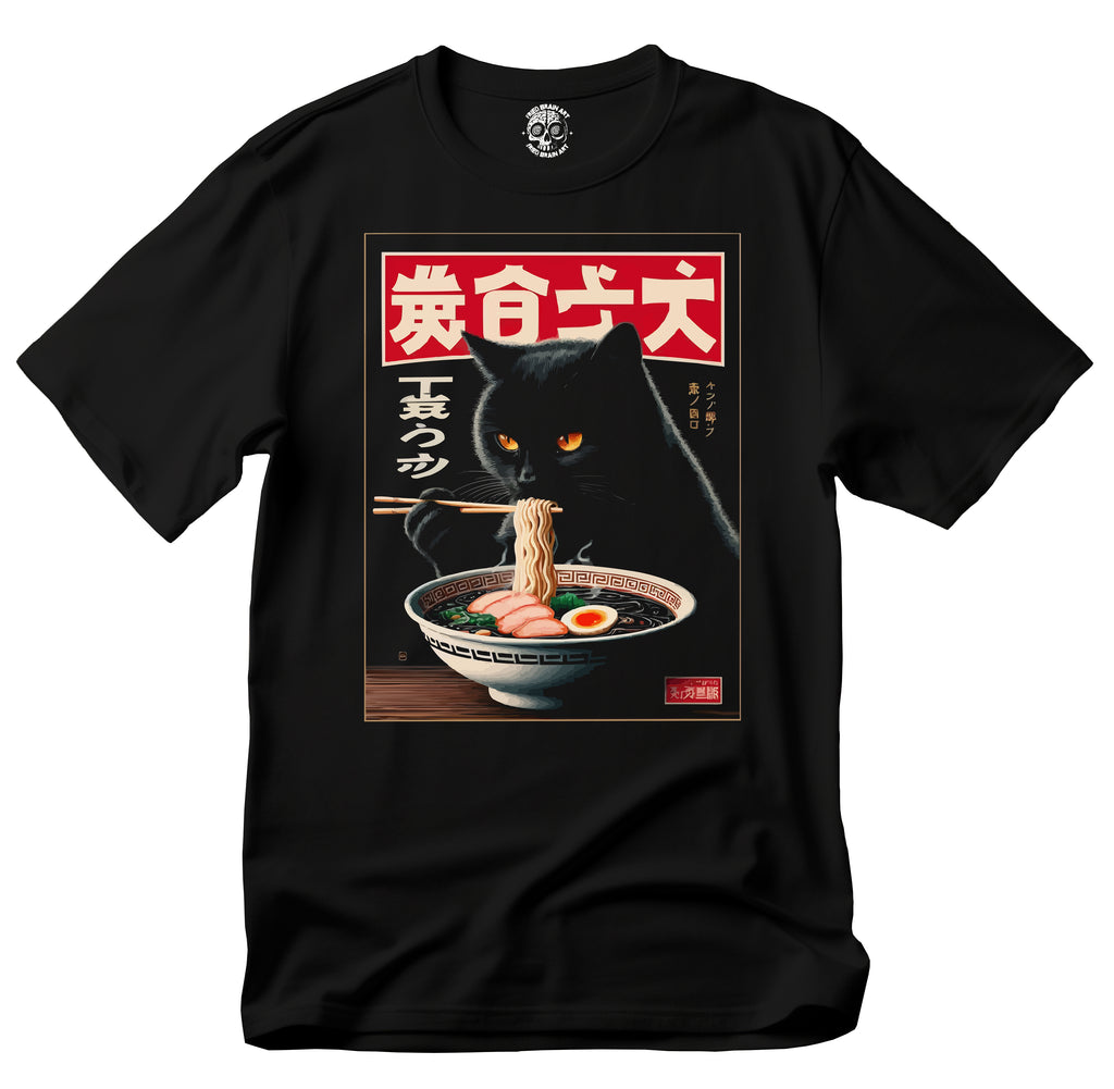 Ramen Cat-Inspired T-Shirt, Cat Lover Gift, Ramen Theme Tee, Unisex Softstyle Shirt, Cute Anime Tops, Casual Wear
