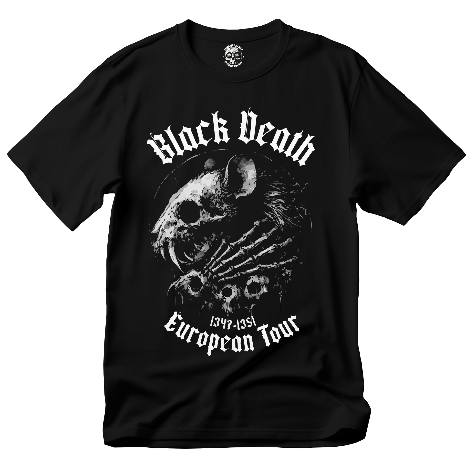 Black Death European Tour Unisex T-Shirt, Vintage Band Tee, Music Festival Shirt, Perfect Gift for Concert Lovers, Goth Style Apparel