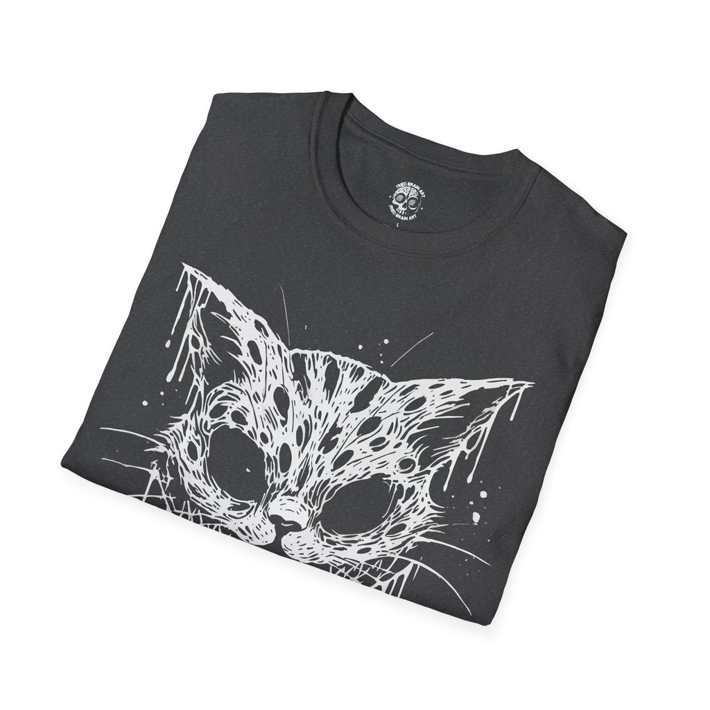 Mad Cat Graphic T-Shirt, Funny Black Cat T-Shirt, Black Cat T-Shirt, Cat T-Shirt, Mad Cat T-Shirt, Cute Cat T-Shirt, Gothic Cat T-Shirt