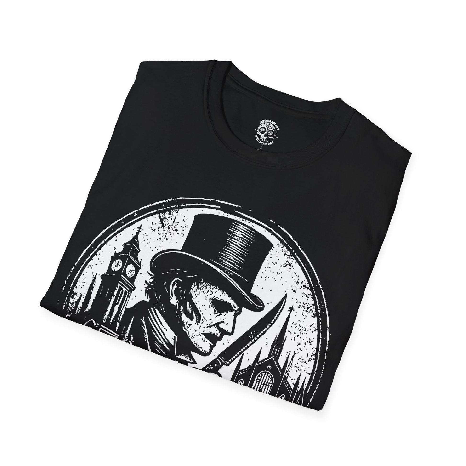 White Chapel Gothic T-Shirt, Jack the Ripper T-shirt, Whitechapel T-Shirt, Dark Art Gothic T-Shirt,