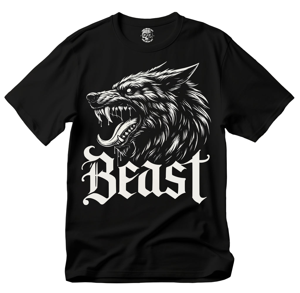 Beast Graphic Unisex T-Shirt, Wolf T-Shirt, Black Wolf T-Shirt , Stylish Streetwear, Perfect for Casual Outings, Gift for Animal Lovers, Unique Graphic Tee
