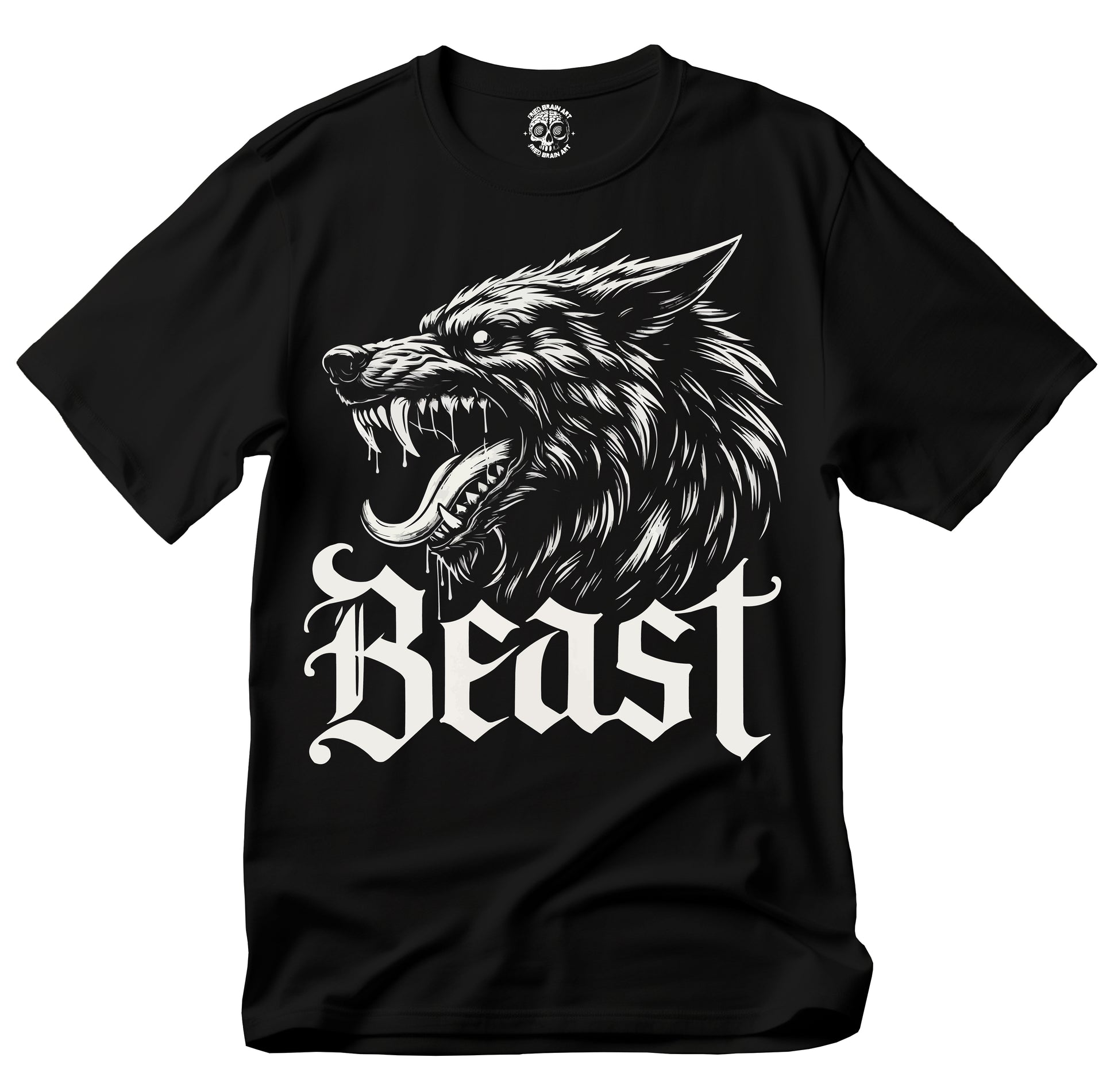 Beast Graphic Unisex T-Shirt, Wolf T-Shirt, Black Wolf T-Shirt , Stylish Streetwear, Perfect for Casual Outings, Gift for Animal Lovers, Unique Graphic Tee