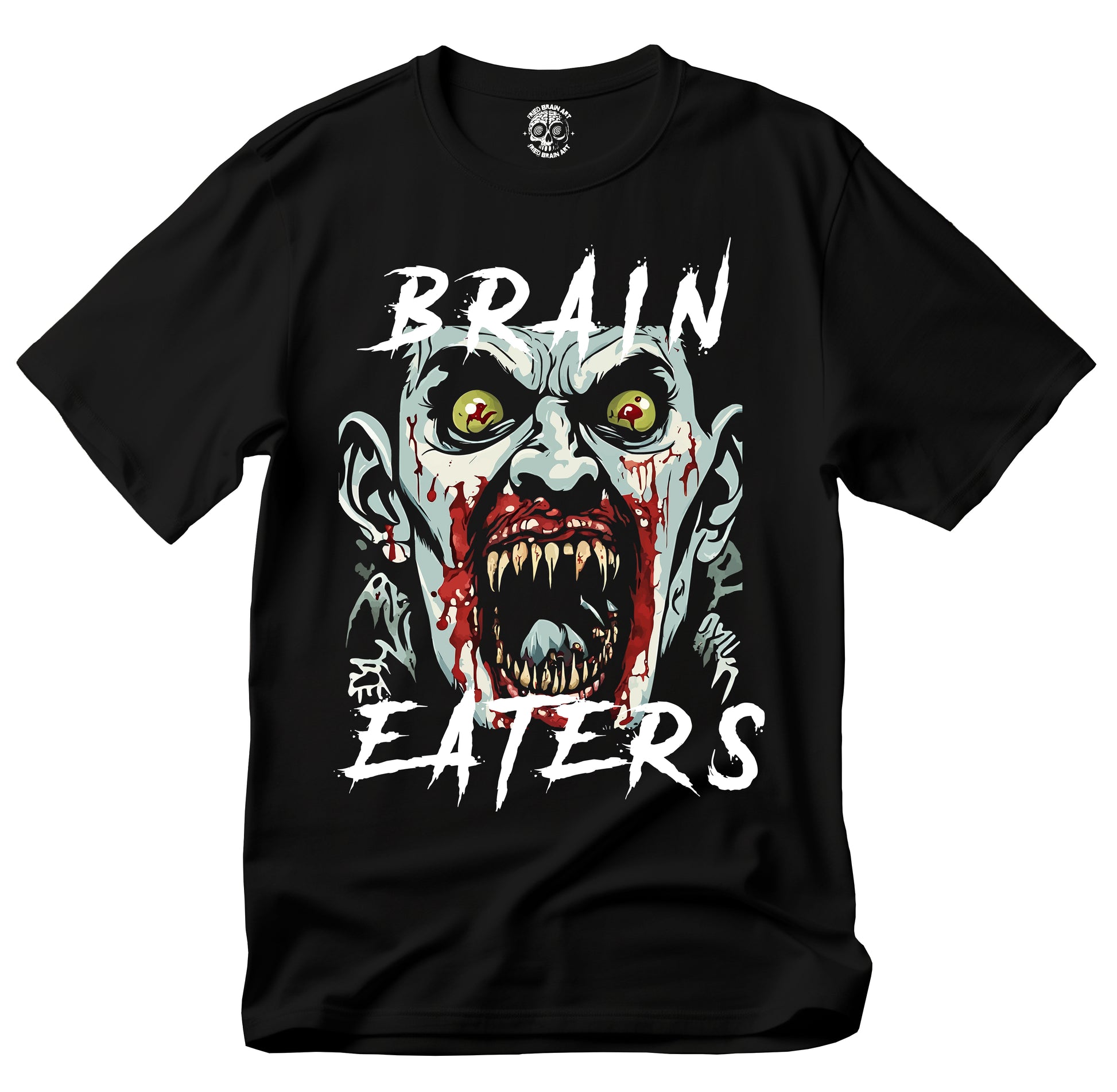 Zombie T-Shirt,  Brain Eaters Graphic T-Shirt , Halloween Costume, Horror Fans Gift, Spooky T-Shirt, Horror T-Shirt